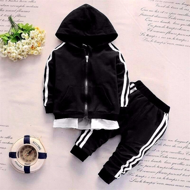 Clothing Sets Spring Autumn Baby Casual Tracksuit Children Boys Girls Hoodies Pants 2Pcs sets Kid Cotton Infant Fashion Sportwear 230914