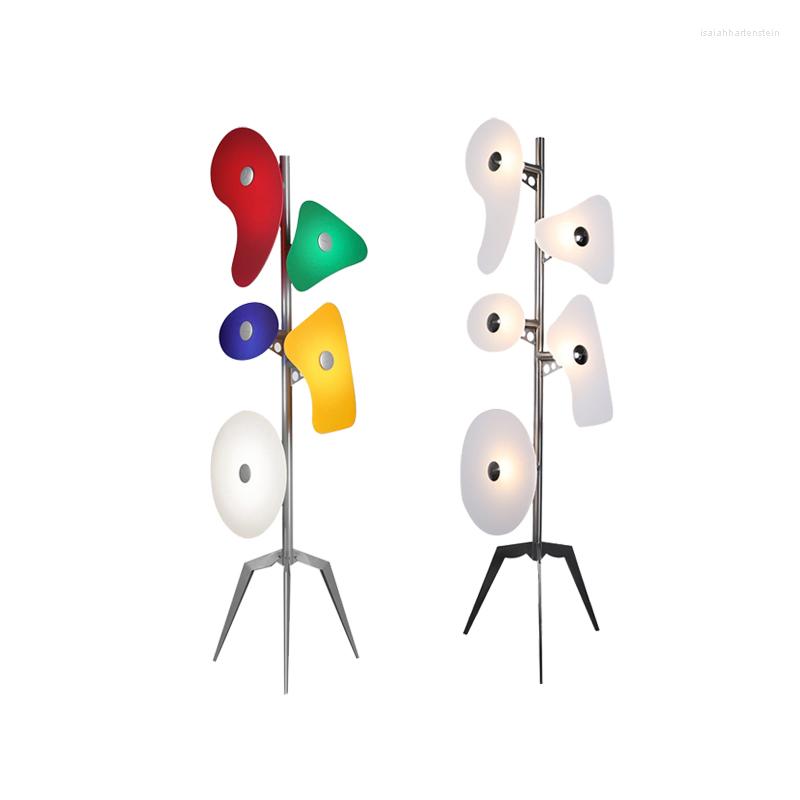 Lamps Floor Nordic Creative Art Design Acrylic Shade Led Lamp Living Room Home Decor Sofa Corner Standing Light Bedroom Bedside