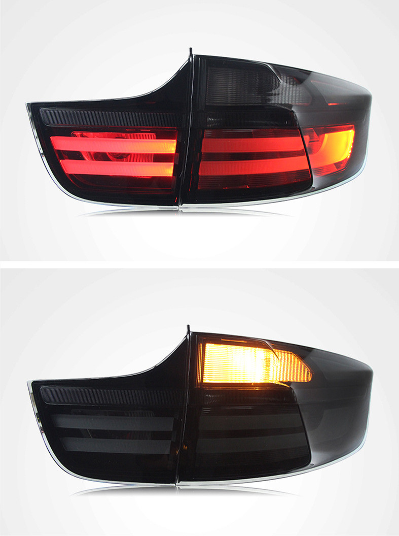Car Modified Taillights for BMW X6 2008-2014 Taillight Assembly E71 Highlight Brake Light Street Light Turn Signal Reverse Lamp