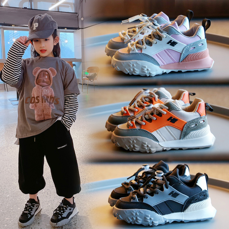 Athletic Outdoor Kids Sports Shoes Baby Boys Mesh Breathable Toddler Girls Casual Running Children's shoes Student campus Sneakers C260130