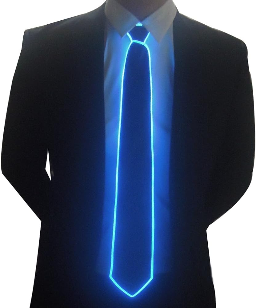 Luminous Led Tie Light Up Funny Ties Necktie For Men LED Light Up Ties Novelty Motorcycle Accessory
