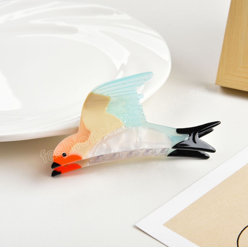New Swallow Hair Clip Acetate Clamps Cute Design Hair Claw Headwear Crab Hair Accessories for Women