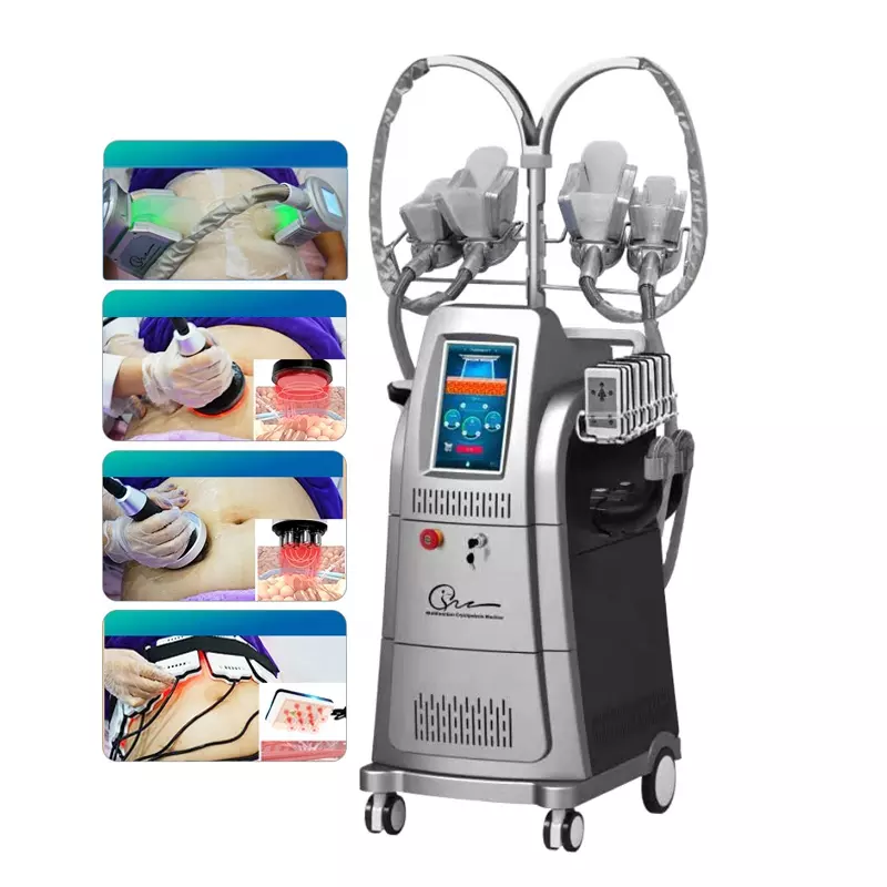 Lower Price Cryolipolysis 4 Handles Fat Freezing Machine Ultrasonic Cavitation Lipo Laser RF Body Shaping Sculpting Machine