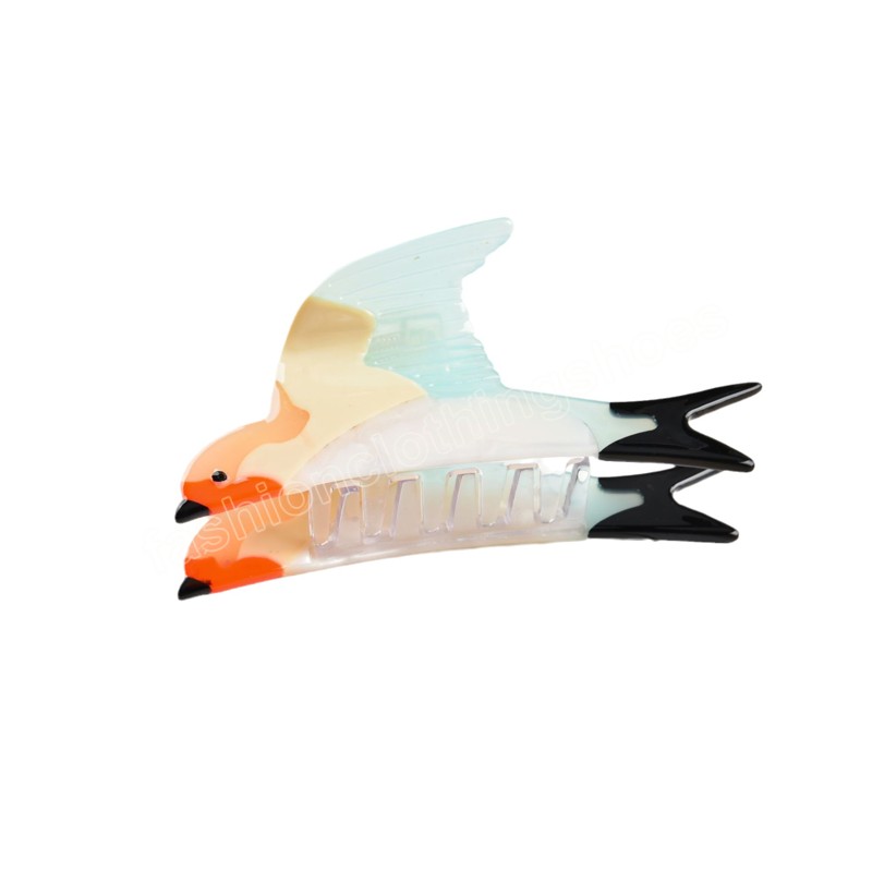 New Swallow Hair Clip Acetate Clamps Cute Design Hair Claw Headwear Crab Hair Accessories for Women