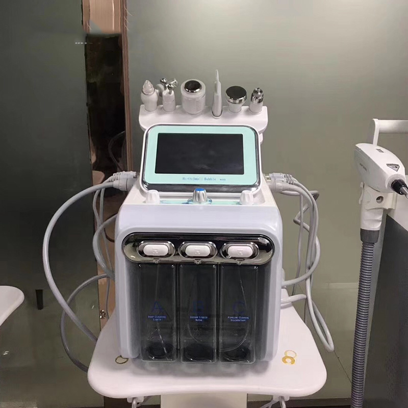 6 in 1 Microdermabrasion Jet Peel Water Aqua Hydro Face Dermabrasion Diamond Hydro Facial Machine