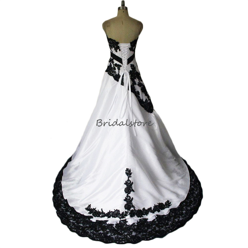 Real Picture Black Lace Gothic Wedding Dress 2023 Sexy Strapless Boho Beach Bride Dress Corset Vintage Aesthetic Bridal Dress Robe De Mariee Vestidos 