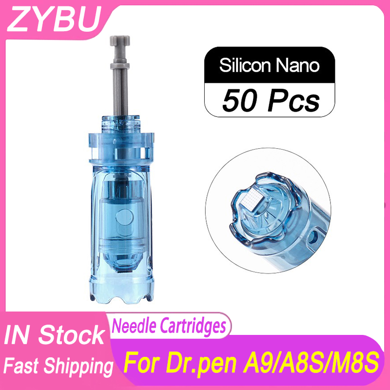 50pcs derma pen needle cartridges 12 18 24 36 42 Pins nano needles electric derma stamp dermapen A9 M8S A8S replacement head Drpen Skin Care Anti Spot