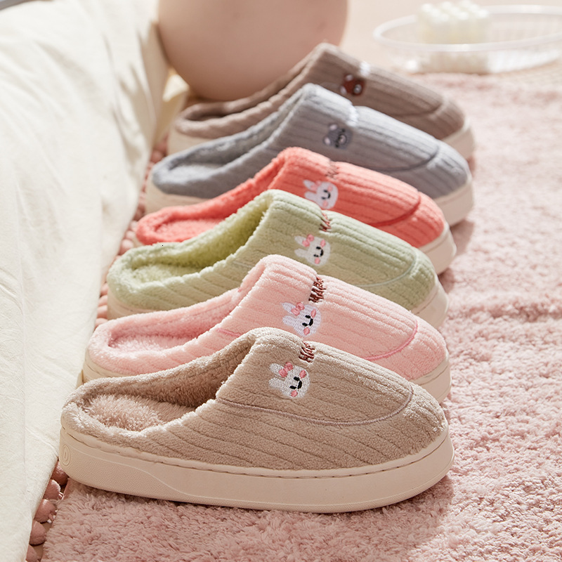Slippers Winter Mens Warm Cotton Home Wearresistant Antislip Indoor Couple Soft Shoes Womens 230915