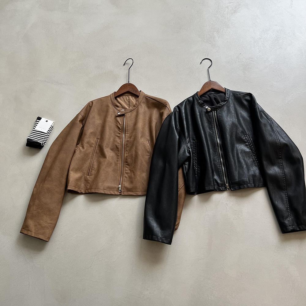 Womens Jackets High Quality Spring Autumn WomenS Leather Jacket Fashion Vintage Pu Coat Female Casual Outerwear 230915