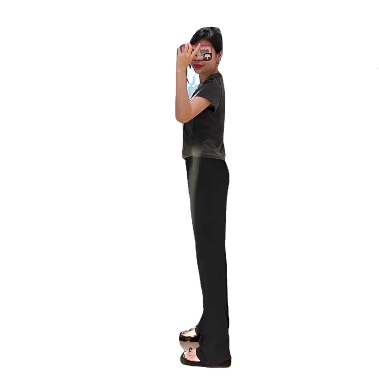 Women's Pants s Zipp Leg Pant 32 Inch Women High Waist Ribbled Flare 4Way Stretch Leggings Lady Stretchy 230914