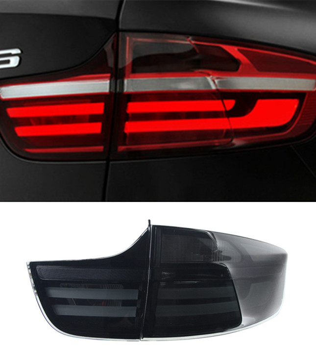 Car Modified Taillights for BMW X6 2008-2014 Taillight Assembly E71 Highlight Brake Light Street Light Turn Signal Reverse Lamp