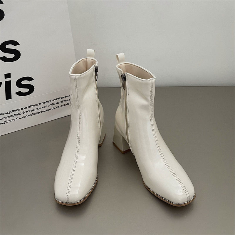 Boots Autumn Winter Ankle Socks Shoes Women Fashion Knitted Short Slip On High Heels Botas De Mujer 230915