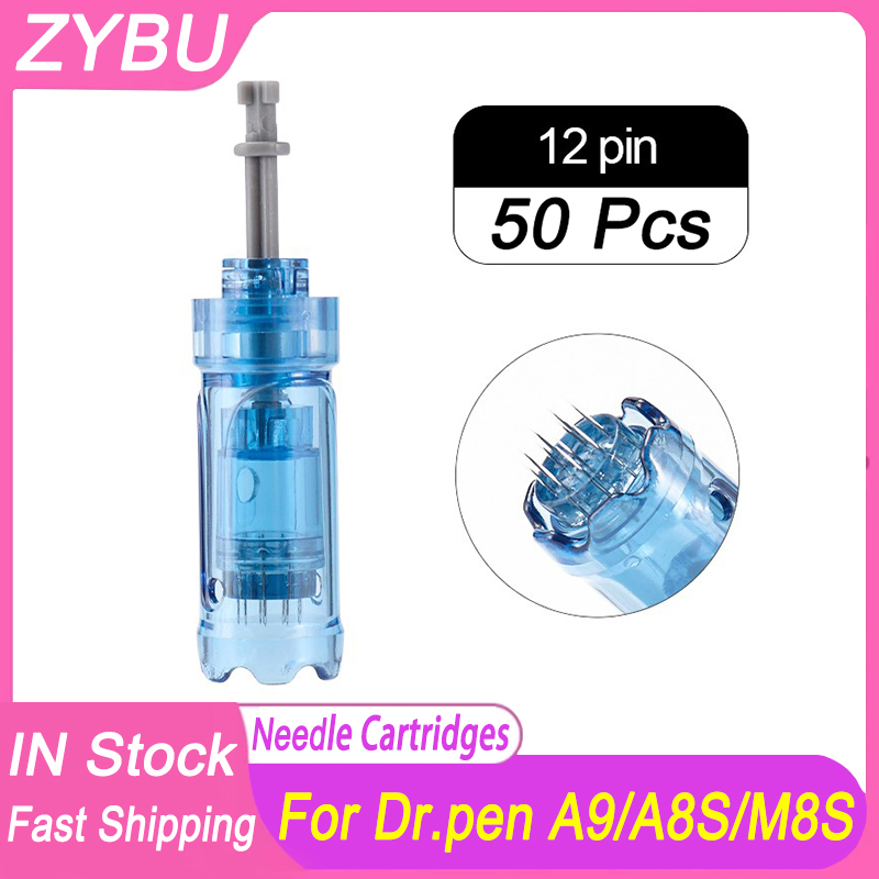 50pcs/lot Needle cartridge 12/18/24/36 42 pins for Dr.pen derma pen A9 M8S A8S microneedle pen rechargeable dermapen dr pen Nano Replaceable Disposabl