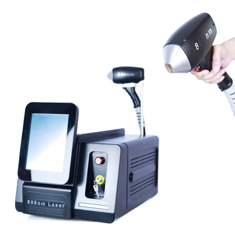 Freezing Point Extreme Hair Removal Depilation Device 808nm Diode Laser Beauty Equipment Long Pulsed Width Handle Follicle Damage Melanin Treatment CE