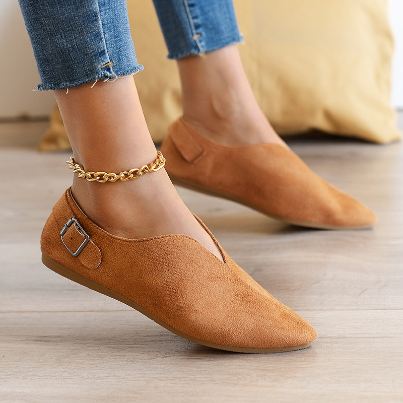 Dress Shoes casual Loafers Women Spring Summer Soft Fashion Flats Zapatos Pointed Toe Shallow Boat Mujer 230915