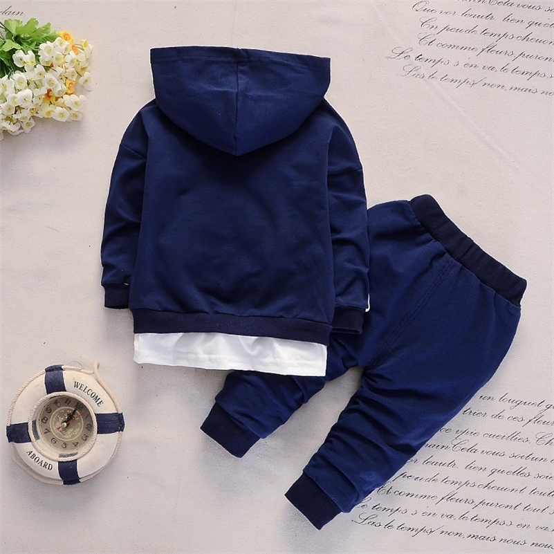 Clothing Sets Spring Autumn Baby Casual Tracksuit Children Boys Girls Hoodies Pants 2Pcs sets Kid Cotton Infant Fashion Sportwear 230914