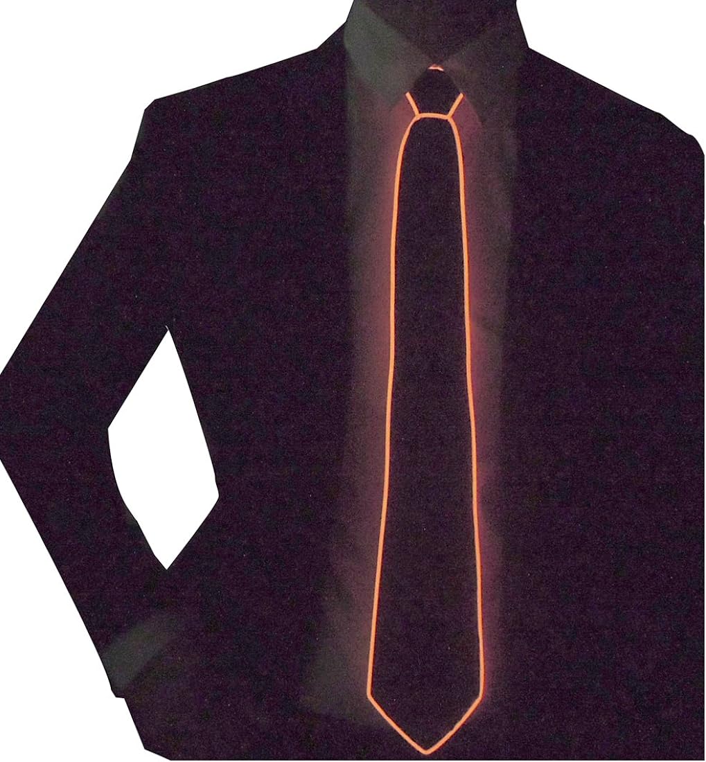 Led Tie Light Up Fanny Ties Novelty Necktie For Men LED Light Up Ties Motorcycle Accessory