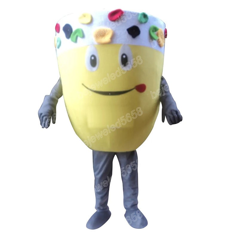 High Quality Teacup Cup Mascot Clothing walking cartoon Apparel Halloween Christmas Birthday party dress