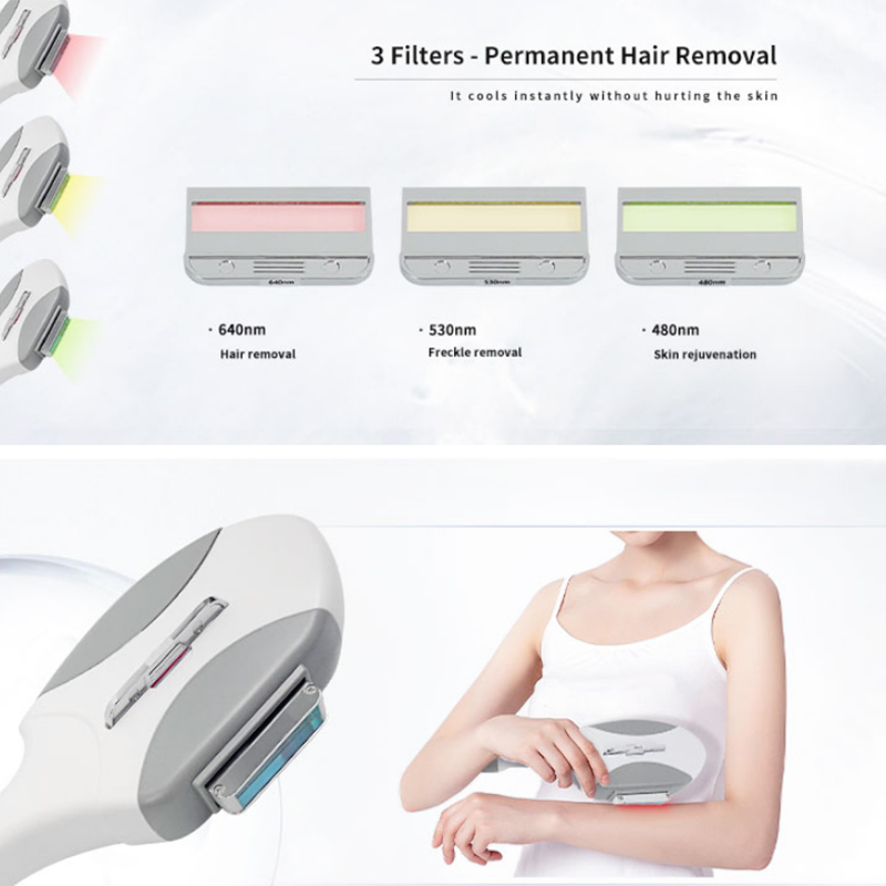 2 in1 Laser Hair Removal Opt Technology Skin Lifting Beauty Machine ND Yag Tattoo Removal Pigment Removal Skin Tightening Pore Remover Acne Treatment 
