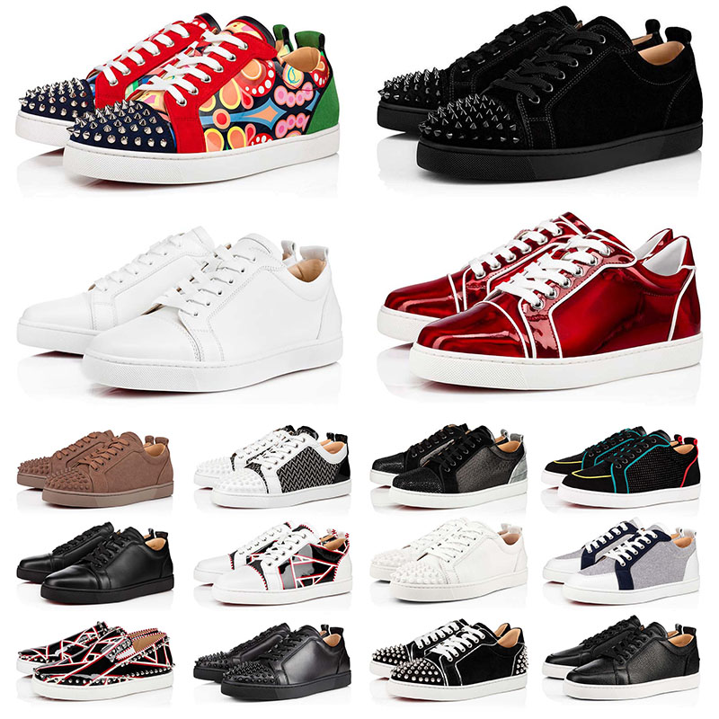 s men shoe women fashion sneaker low black white cut leather splike tripler loafers vintage plate forme luxury tr christian loubitons loubotins red bottomshoes edxk
