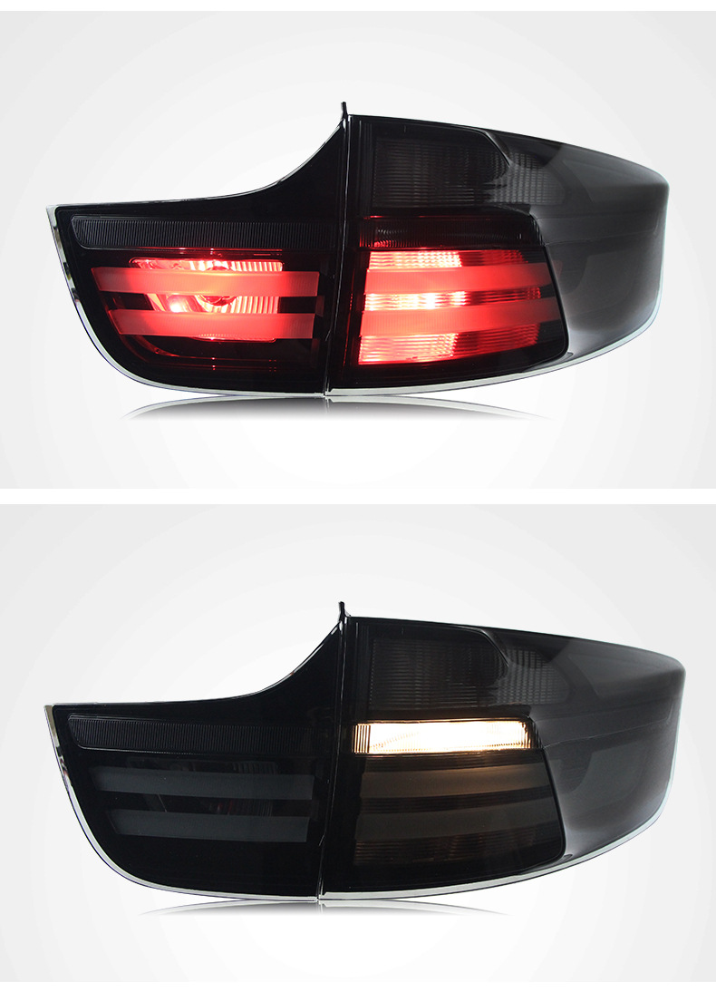 Car Modified Taillights for BMW X6 2008-2014 Taillight Assembly E71 Highlight Brake Light Street Light Turn Signal Reverse Lamp