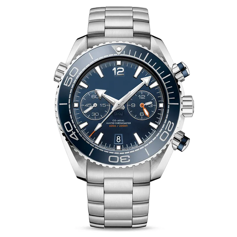 New limited edition men's watch dial 44mm quartz timing ocean diver 600m Skyfall stainless steel back sports ocean men's watch