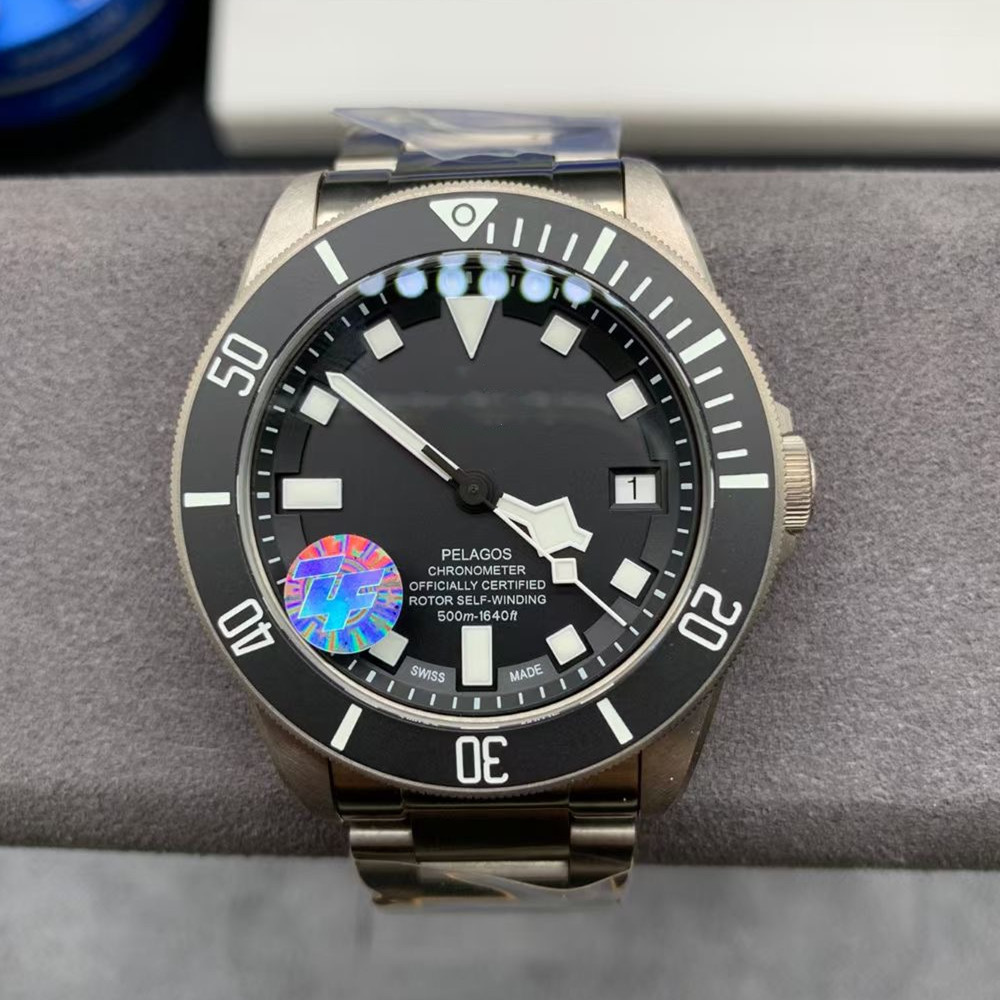 Pelagos M25600TN ZF Factory 1 to 1 SuperClone AAAAA 5A Quality 42mm Mens Watches Self-adjusting clasp Titanium Automatic Mechanical Clone Eta-2824 Movement Sapphire