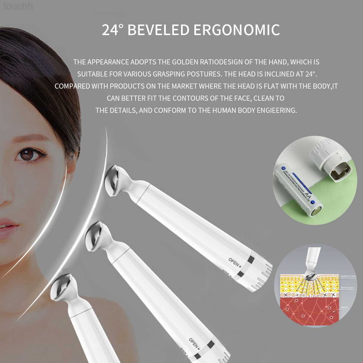 Electric Face Scrubbers Ultrasonic Skin Scrubber Deep Pore Cleaning Blackhead Remover Vacuum Electric Facial Massager Eye Beauty Device Face Lifting L
