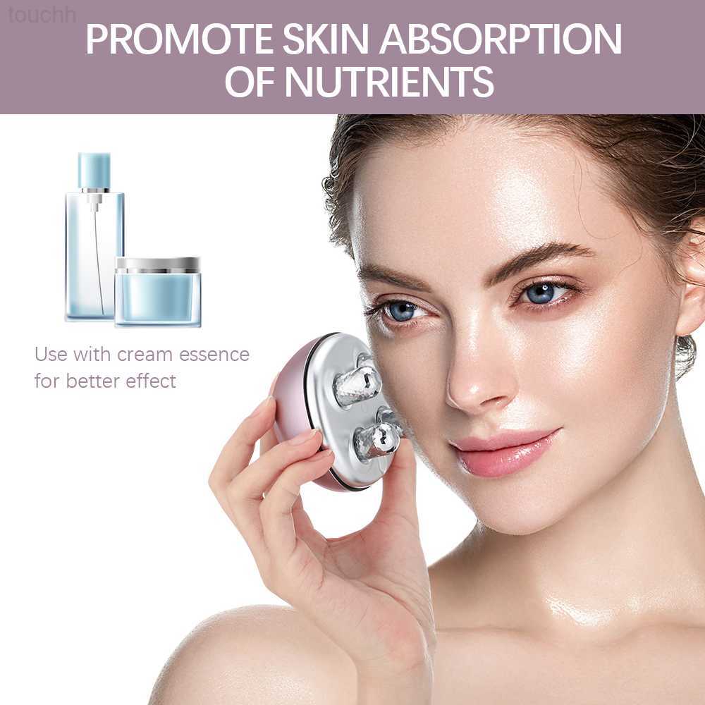 Electric Face Scrubbers EMS Rechargeable Roller Face Lift Massager Micro Current Tighten Face Wrinkle Removal Home Use Multi-Functional Beauty Devices