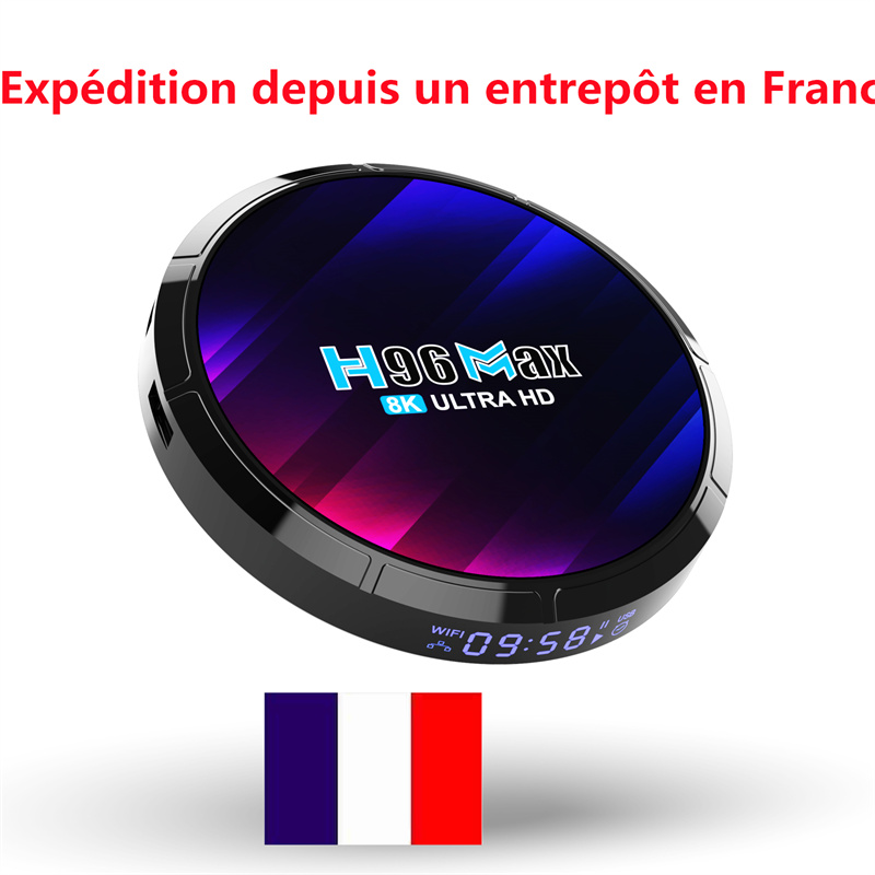 France has stock H96 MAX RK3528 Smart Android 13 TV Box Rockchip 3528 Quad Core Support 8K Video Wifi6 BT5.0 Media Player Set Top Box
