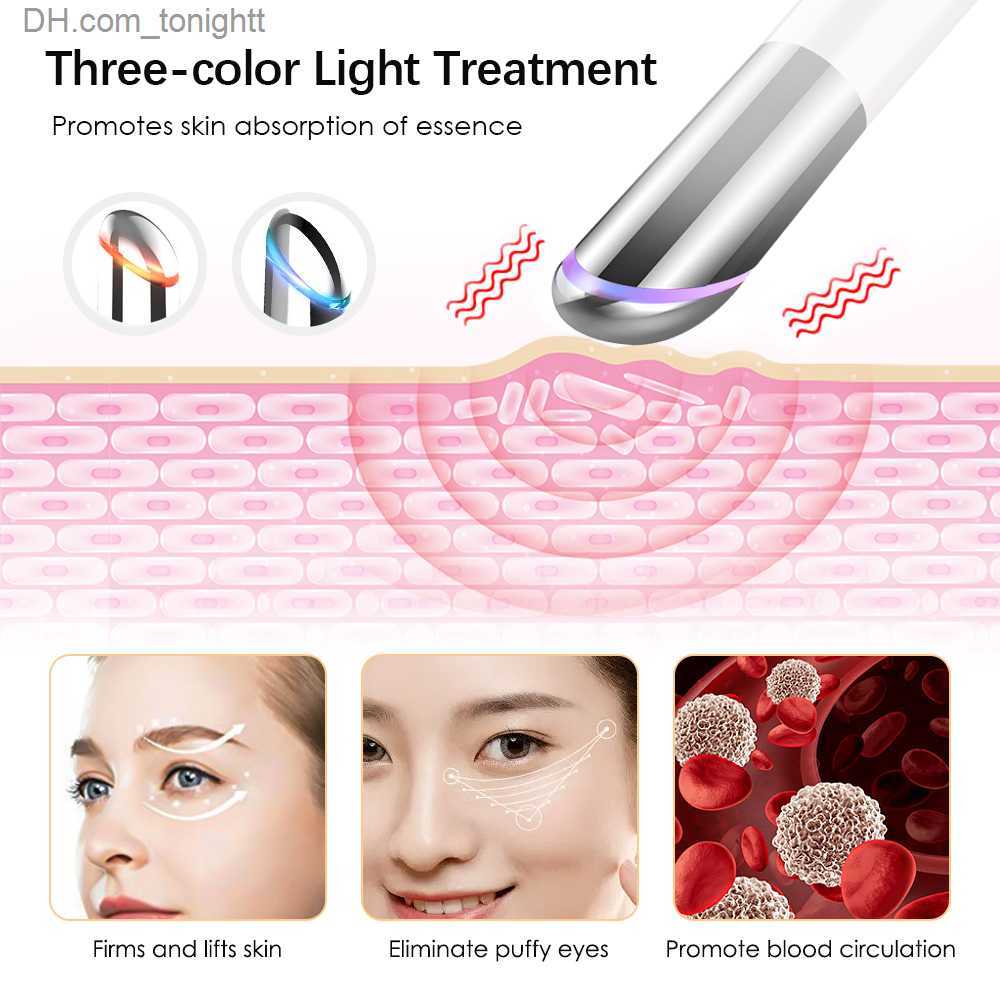 Beauty Equipment eye cosmetic massager instrument led photon therapy hengdin heating vibration dark circle eye bag skin eye care Q230916