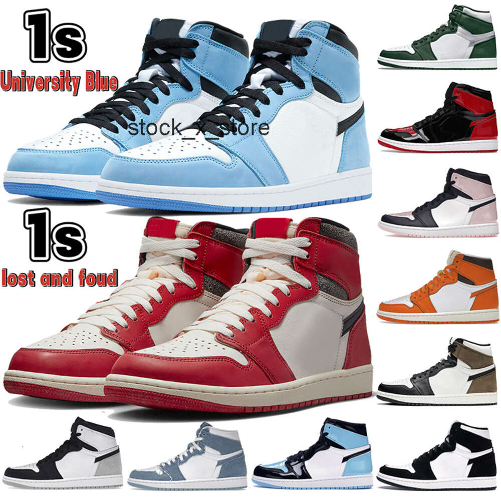low 1 New jumpman 1 1s basketball shoes retro Chicago Lost and found University Blue patent Bred dark mocha Starfish Ble jordan1 jordans1s jordanshoe airjordan1 aj1 Y