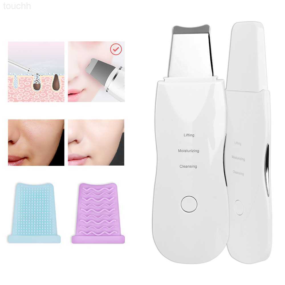 Electric Face Scrubbers Ultrasonic Facial Skin Scrubber Peeling Ultrasound Beauty Device Face Acne Blackhead Remover Skin Scrubber Facial Cleaning Too