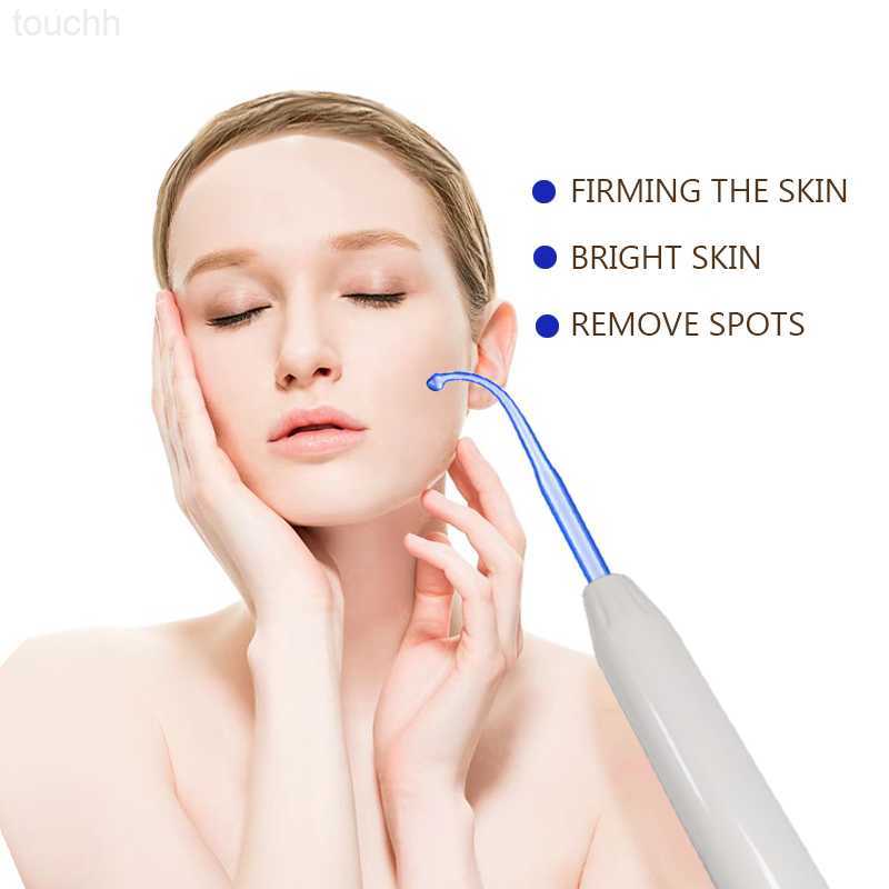 Electric Face Scrubbers Replace HF Wand Spiral Electrode Glass Tube Argon Violet Ray Neon High Frequency Facial Machine Acne Skin Care Face Body Massa