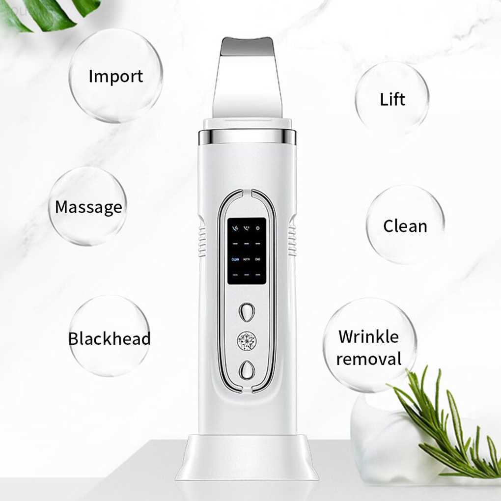 Electric Face Scrubbers Electric Skin Scrubber Cleaning Pore Blackhead Removal Peeling White L230920