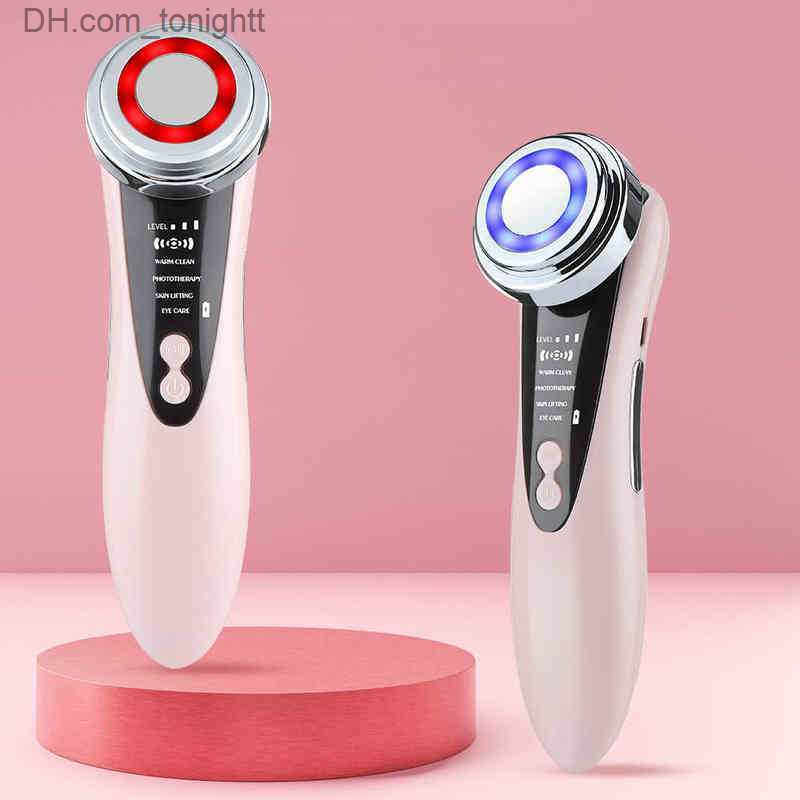 Beauty Equipment 5 in 1 Face Lift Devices Eye Care Skin Rejuvenation LED Light Anti Aging Wrinkle Facial Beauty Apparatus Massager for Slim0 220512 Q2