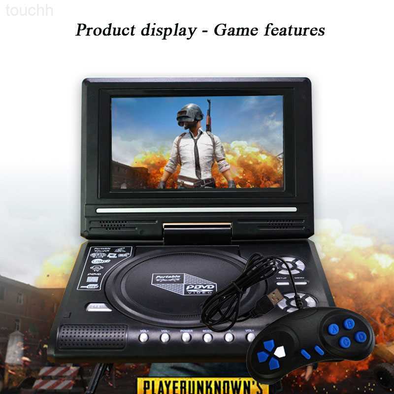 DVD VCD Player 7.8 Inch Mobile DVD Player Hd Portable Screen 270° Rotary EVD Inteeligent TV Rechargeble CD Player with Loudspeaker L230916 - view 5