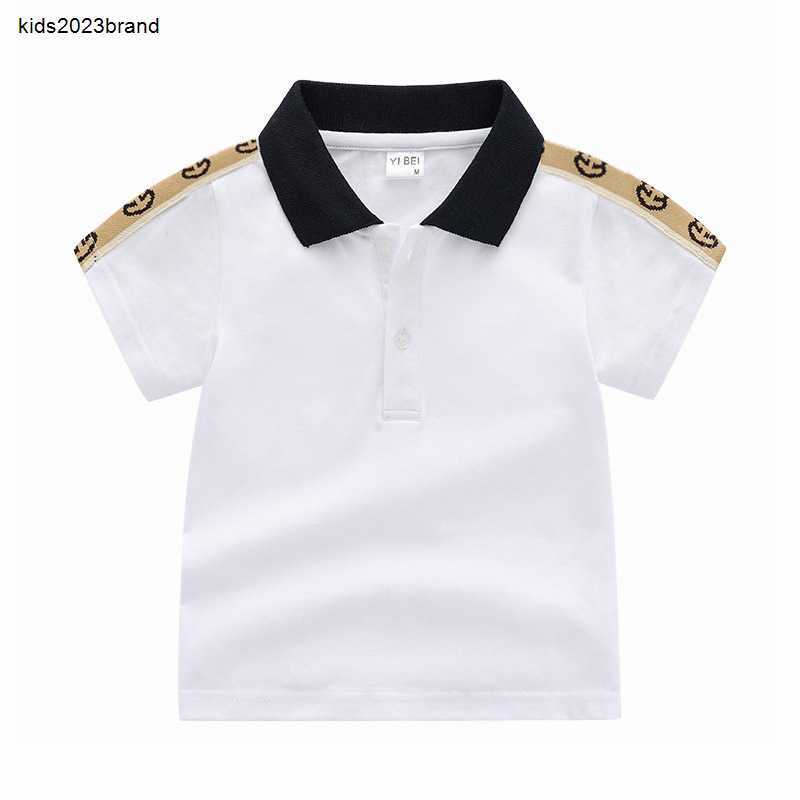 Summer Children's Short Sleeve Baby Polo T Shirt Designer Kids Short Sleeves Baby Polos Shirts Boys Girl Tops 90-130cm