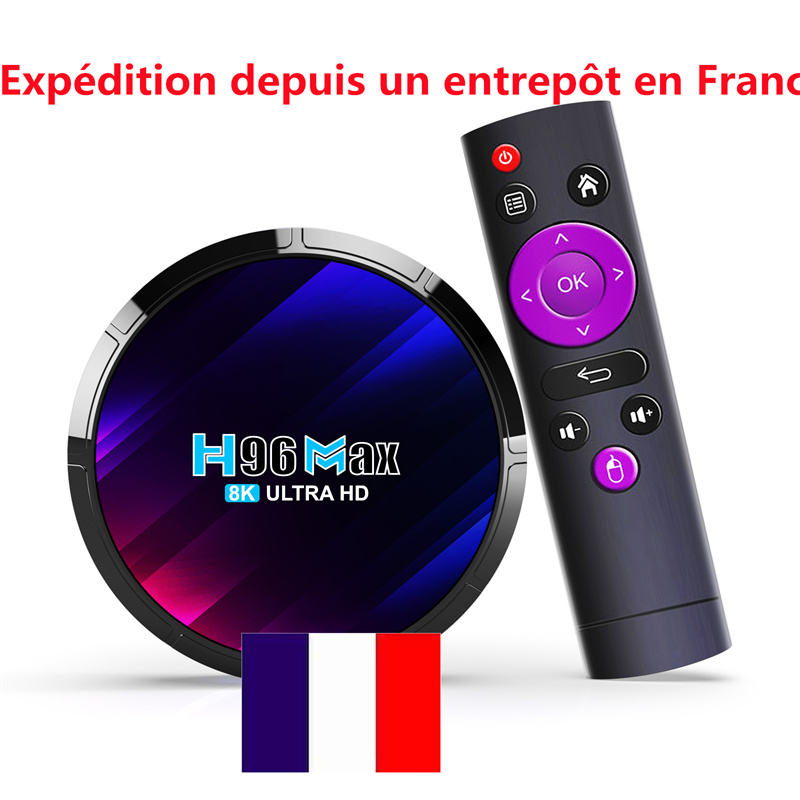 France has stock H96 MAX RK3528 Smart Android 13 TV Box Rockchip 3528 Quad Core Support 8K Video Wifi6 BT5.0 Media Player Set Top Box