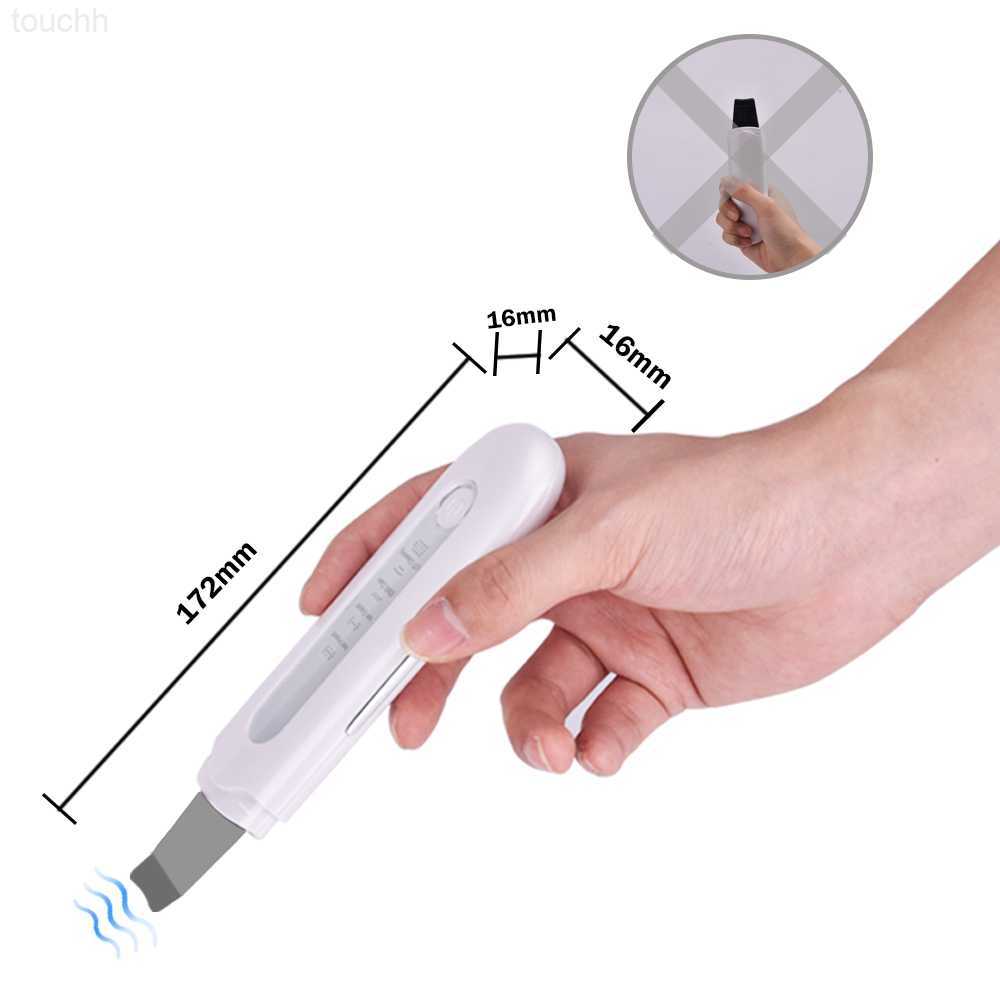 Electric Face Scrubbers 4 Modes EMS Ultrasonic Skin Scrubber Blackhead Remover Facial Cleanser Peeling Shovel Face Lifting Tool Spatula Deep Cleansing