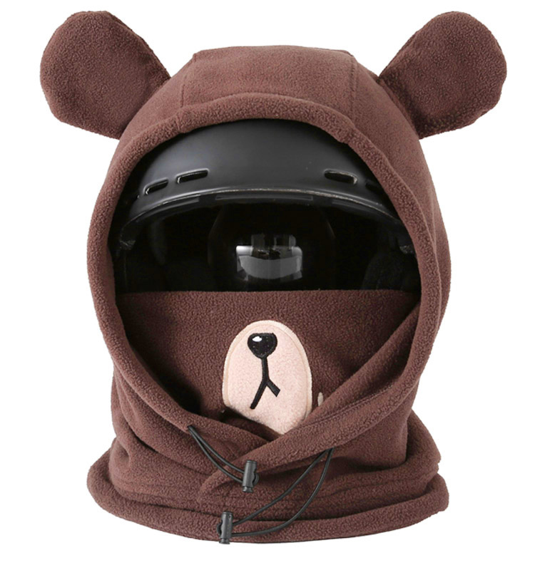 Ski Helmets Outdoor Cartoon Skiing Skateboard Helmet Headgear Warm Skiing Hat Snowboard Rabbit Country Skiing Equipment Snowcap 230915