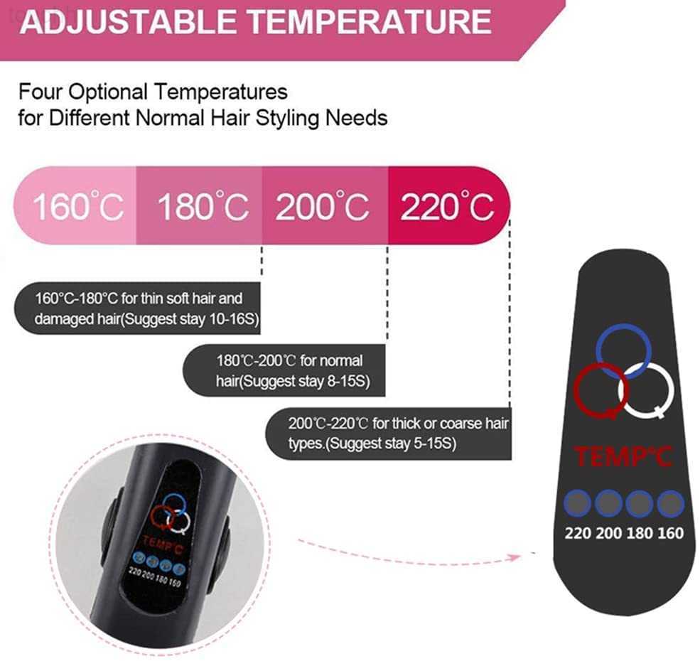Hair Curlers Straighteners Ceramic Hair Corrugated Iron Fluffy Hairstyle Wide Plates Fast Hair Crimper Flat Iron Curling Wave Volumizing Hair Styler T - view 6