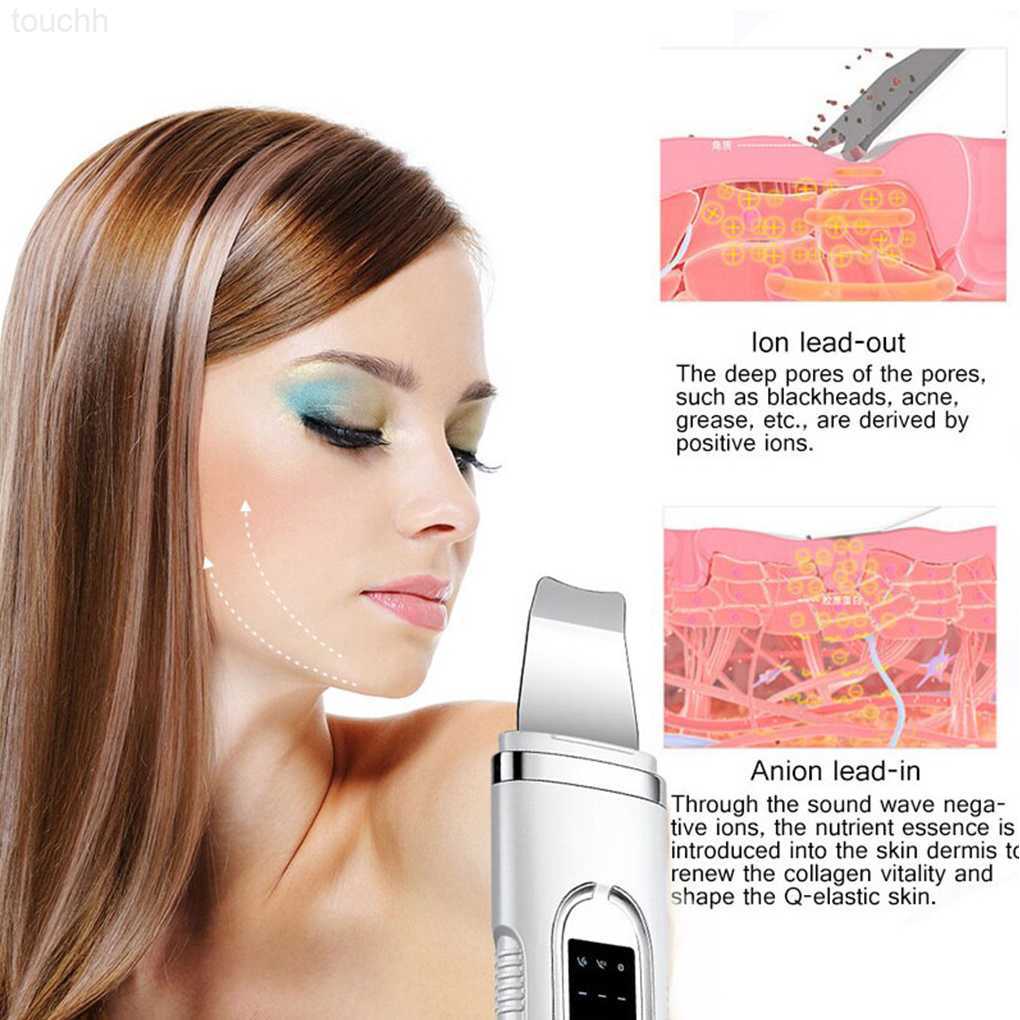 Electric Face Scrubbers Electric Skin Scrubber Cleaning Pore Blackhead Removal Peeling White L230920