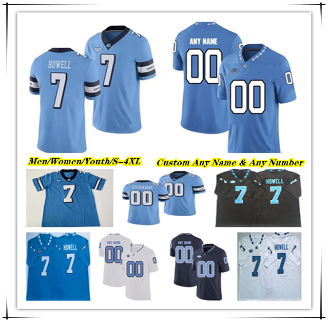 North Carolina Tar Heels UNC College Football Jerseys Drake Maye Omarion Hampton Sam Howell J.J. Jones British Brooks Paysour Cedric Gray Kaimon Rucker Amari Gainer 4X