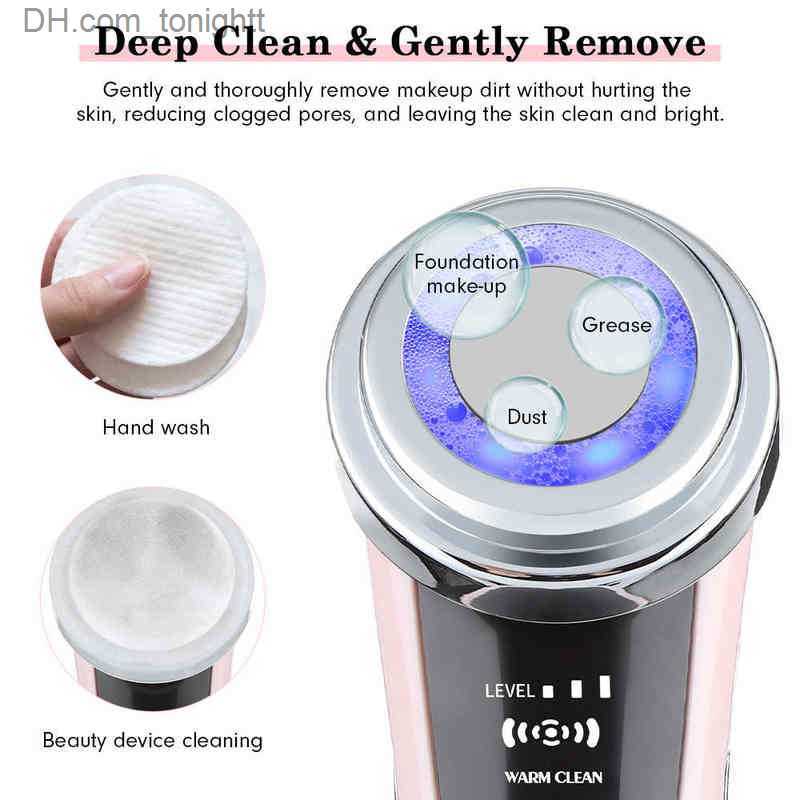 Beauty Equipment 5 in 1 Face Lift Devices Eye Care Skin Rejuvenation LED Light Anti Aging Wrinkle Facial Beauty Apparatus Massager for Slim0 220512 Q2