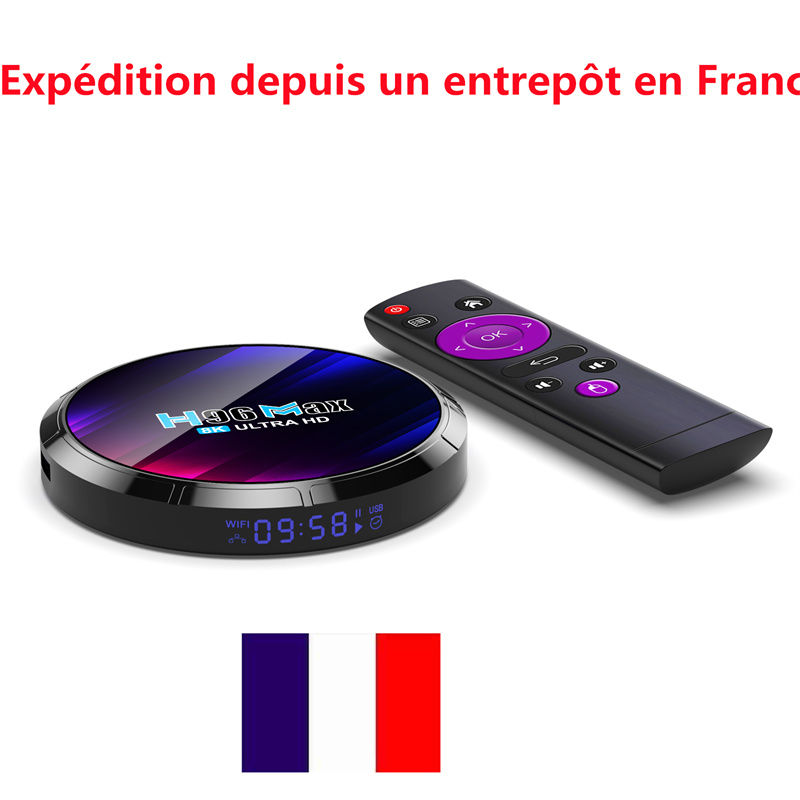 France has stock H96 MAX RK3528 Smart Android 13 TV Box Rockchip 3528 Quad Core Support 8K Video Wifi6 BT5.0 Media Player Set Top Box