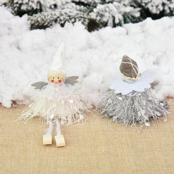 Lace Angel Hanging Christmas Ornaments - Festive Party Window Decor Gifts