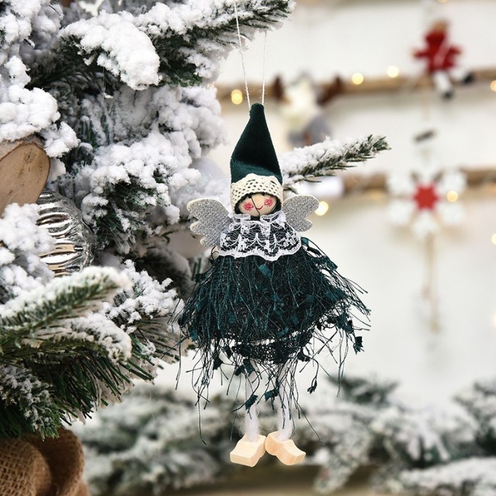 Lace Angel Hanging Christmas Ornaments - Festive Party Window Decor Gifts