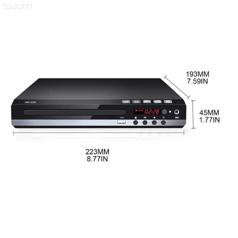 DVD VCD Player High-defination 1080P Home DVD Player Box All Region Free Built-in MIC-port L230916