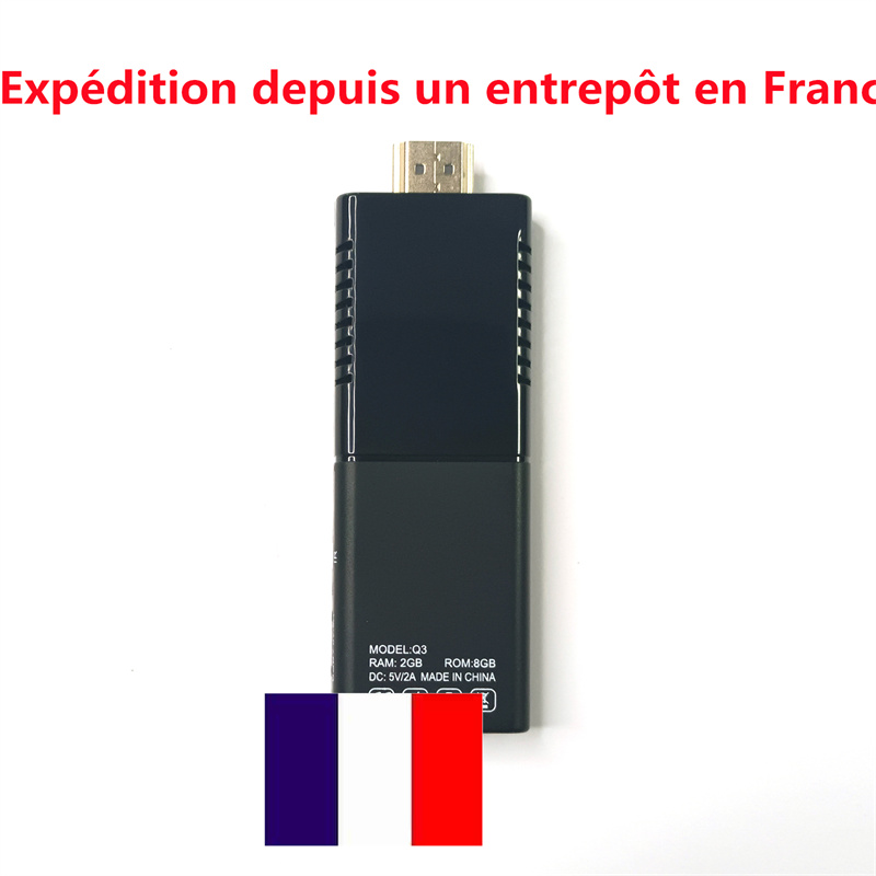 Ship FRAOM FRANCE Q3 TV Stick 4K 2G 16G Android10 Allwinner H313 2.4G/5G Dual WiFi Portable TV Prefix BT5.0 Dongle